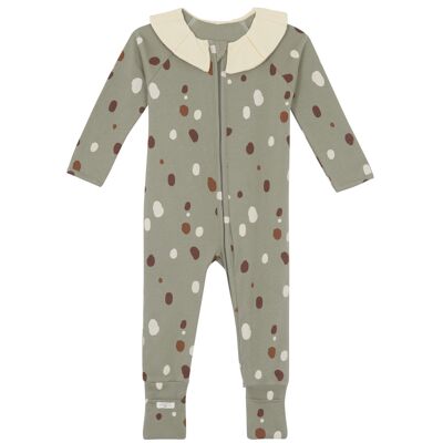 Kinder-Pyjama mit Reißverschluss, Laurel Oak