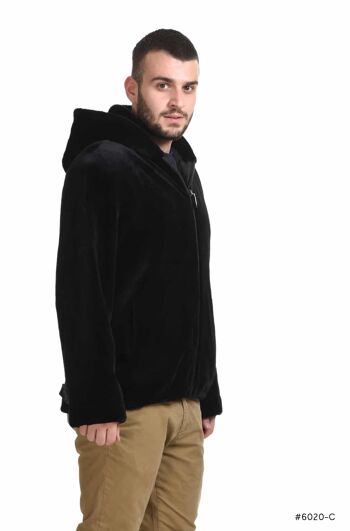 Bomber homme en vison tondu 2