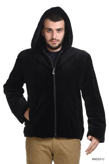 Bomber homme en vison tondu 4