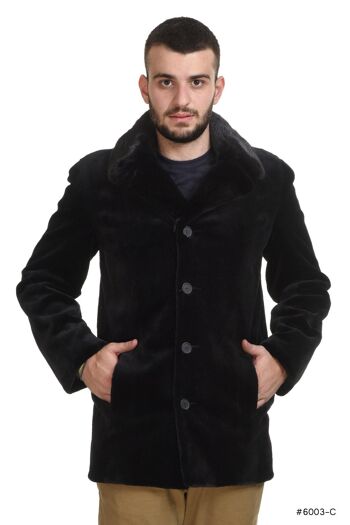 Veste vison tondu homme 5