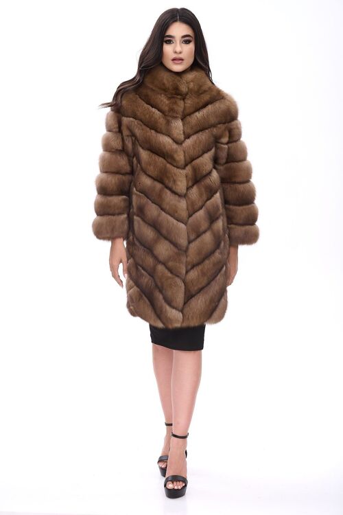 Short sable coat