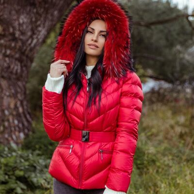 Plumífero textil con ribete Finnraccoon Hood