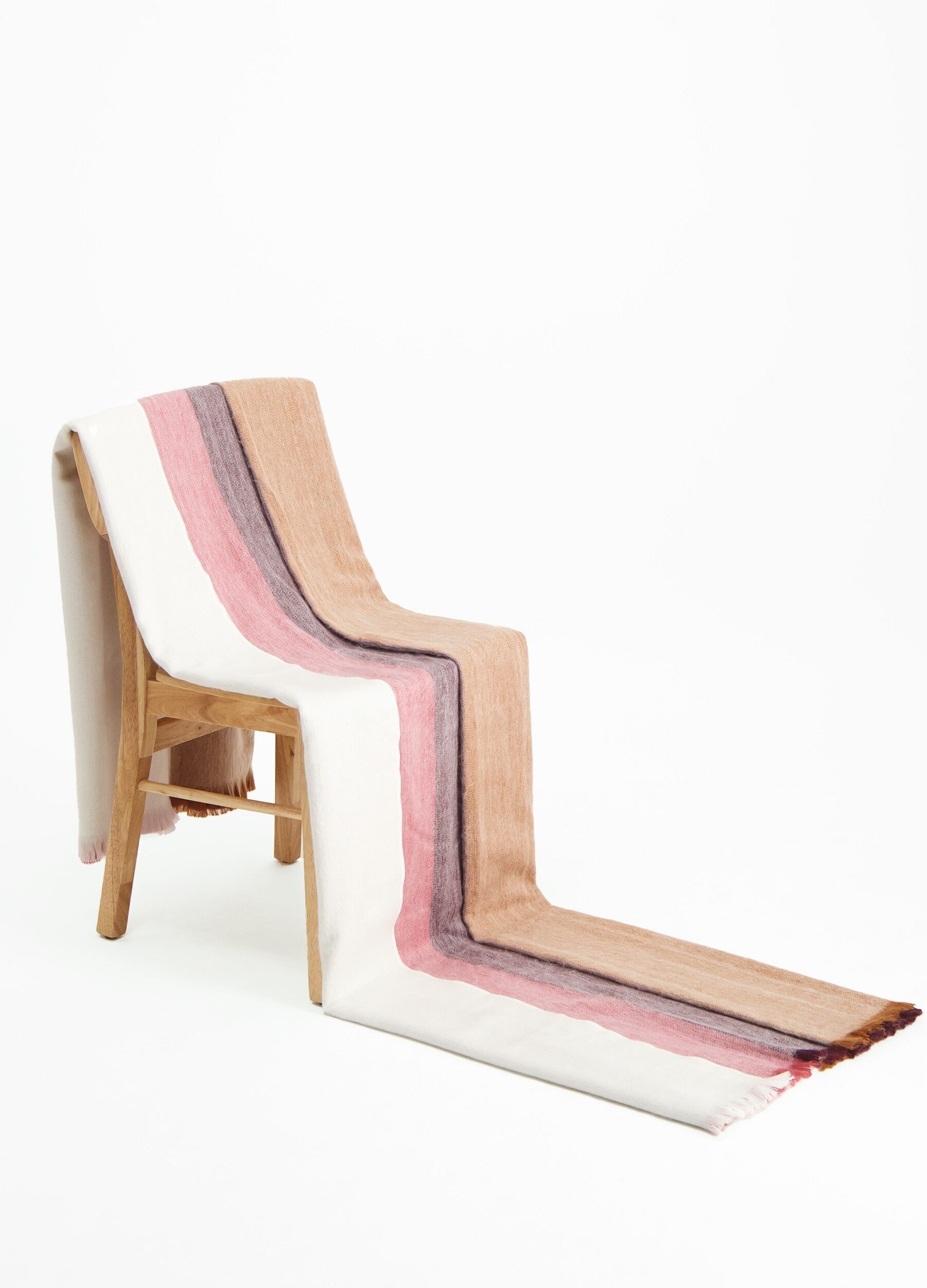 Plaid a righe rosso vino, uva e naturali