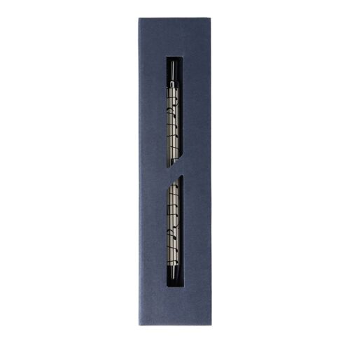 Buy wholesale Music music blue line a dark gift cardboard pen motif: in case design ballpoint box
