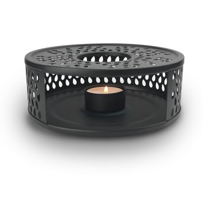 Creano black warmer "Leaf" classic black stainless steel