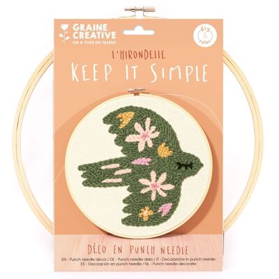 KIT PUNCH NEEDLE OISEAU