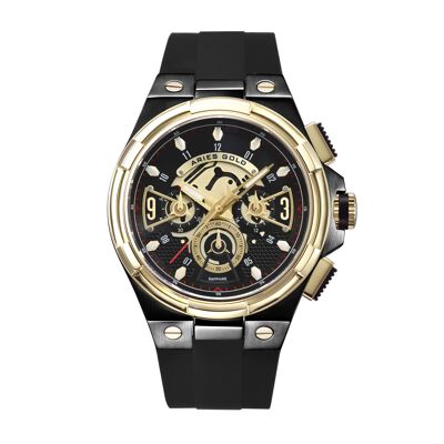G 7016 BKG-BKG - Chronograph men's watch - Silicone strap - Sapphire crystal