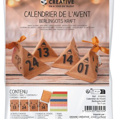 CALENDARIO DELL'AVVENTO BERLINGOTS KRAFT