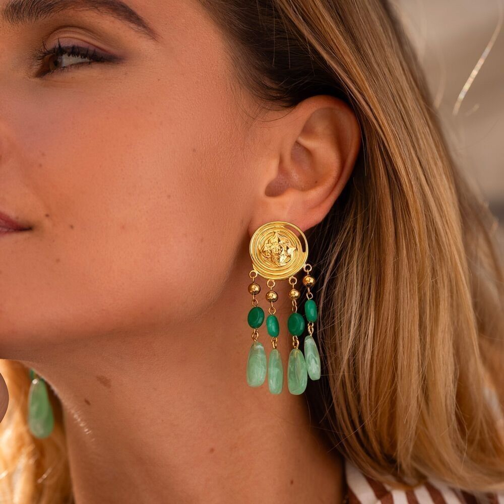 Kaya-Ohrhänger – farbige Acetate