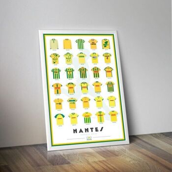 Affiche maillots FC NANTES I Football Club de Nantes