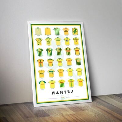 Poster Maglie FC NANTES I Football Club de Nantes