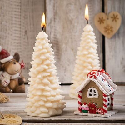 Decorative Candle in the shape of a Fir