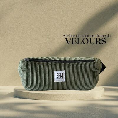 Velvet belt bag | Khaki