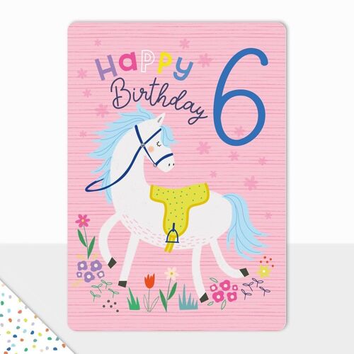 Happy Birthday Card - Goodies - Happy Birthday Cat - 6th Birthday