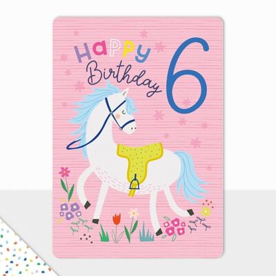 Carte Joyeux Anniversaire - Goodies - Joyeux Anniversaire Chat - 6ème Anniversaire