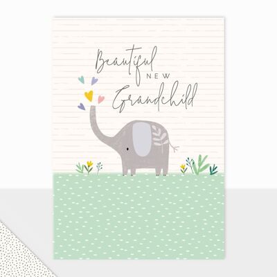 New Baby Grandchild Card - Halcyon Beautiful New Grandchild