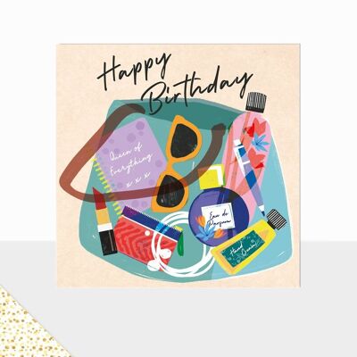 Aurora Collection – Luxuriöse Grußkarte – Happy Birthday-Karte – Handtasche