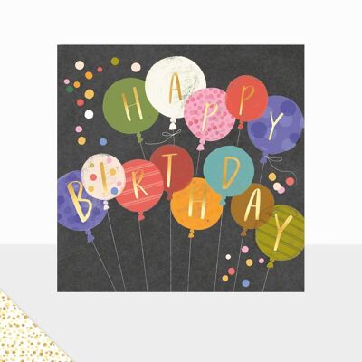 Aurora Collection - Luxury Greetings Card - Happy Birthday Card - Balloon