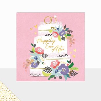 Collection Aurora - Carte de vœux de luxe - Carte de mariage - Gâteau de mariage 2