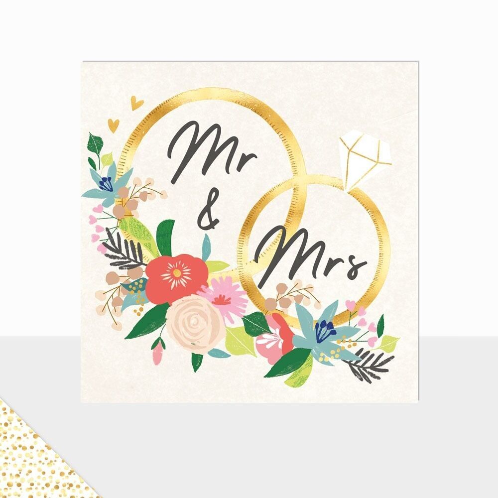 Collezione Aurora - Biglietto d'auguri di lusso - Partecipazione di nozze - Mr & Mrs