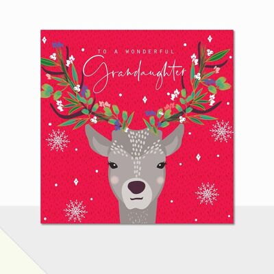 Granddaughter Christmas Card - Rio Brights Wonderful Granddaughter