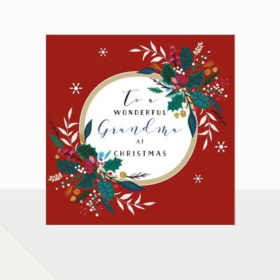 Wonderful Grandma Christmas Card - Glow Wonderful Grandma at Christmas
