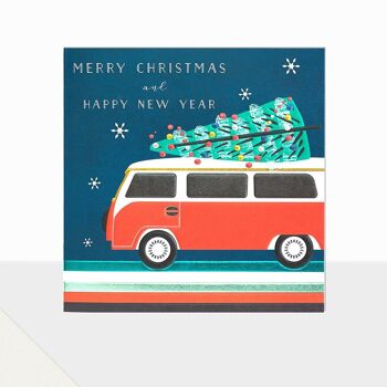 Carte de Noël pour camping-car - Glow Christmas Camper