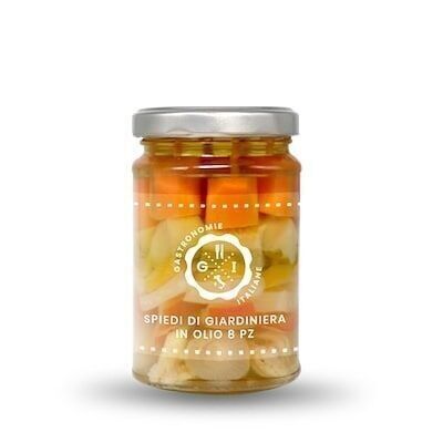 NOVITA': spiedi di giardiniera in olio 8pz 314ml