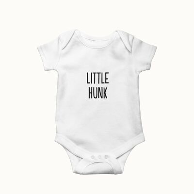 Little Hunk Romper (alpine white)