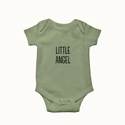 Little Angel Romper (olive green)