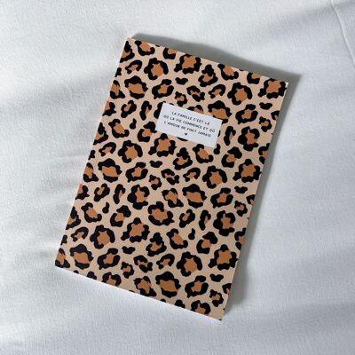 A5-Leoparden-Notizbuch „DIE FAMILIE“
