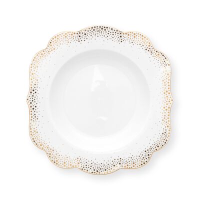 Assiette creuse Royal Winter White - 23,5cm - PIP STUDIO