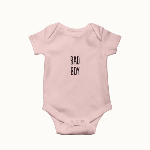 Bad Boy romper (soft pink)