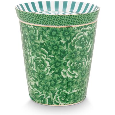 PIP - Set Mugs & Match - Petit mug sans anse Royal Flower & Repose sachet Vert