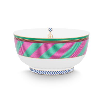 PIP - Pip Chique Stripes Bowl Pink-Green - 15cm