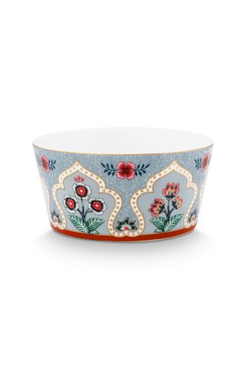 PIP - Coffret Cadeau 4 Bols Oriental Flower Festival Bleu - 12cm 2