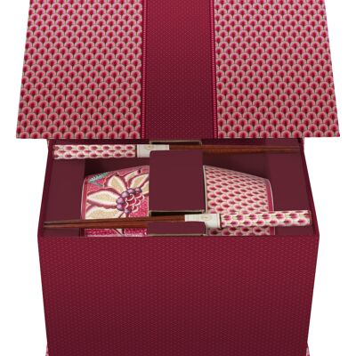 PIP - Gift Box of 2 Bowls & 2 pairs of Oriental Flower Festival Ros chopsticks