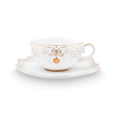 PIP - Paire tasse à thé Royal Winter White - 225ml