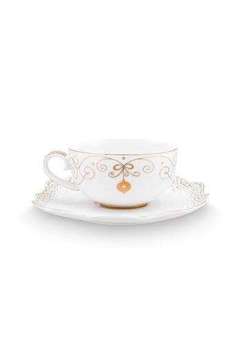 PIP - Paire tasse à thé Royal Winter White - 225ml 2