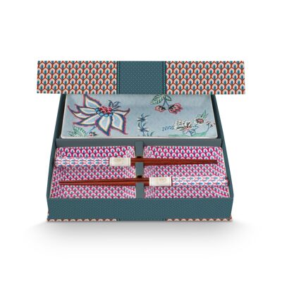 PIP – Geschenkbox 6 Stück – 2 Tabletts 23 x 11,5 cm, 2 Teller 11,5 x 11,5 cm und Beutel
