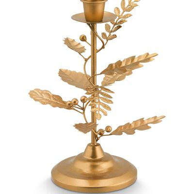 PIP - Kerzenständer Goldblätter - 21,5 cm