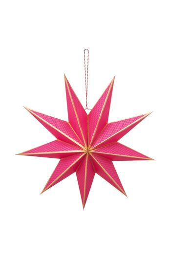 PIP - Suspension étoile en carton - Rouge - 60cm 1