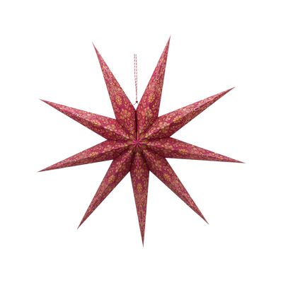 PIP - Sospensione a stella in cartone - Fantasia - Rosso - 110 cm