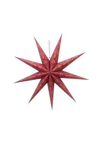 PIP - Suspension étoile en carton - Motifs - Rouge - 110cm 1