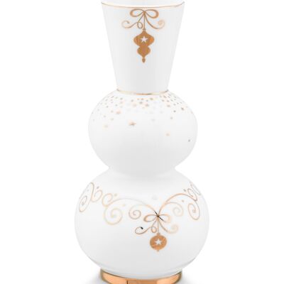 PIP - Royal Winter White Round Vase - 15cm