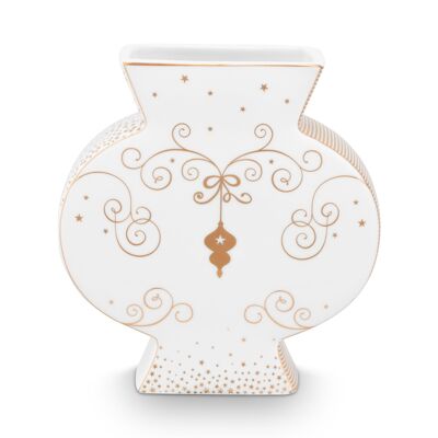 PIP - Vase plat Royal Winter White - 16,5cm
