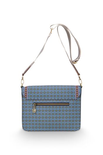 PIP - Cross Body Flap Clover Blue 25x7x20cm 4