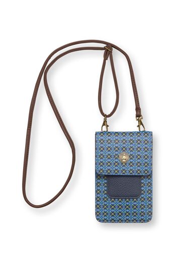 PIP - Phone Bag Clover Blue 11x18x1cm 3