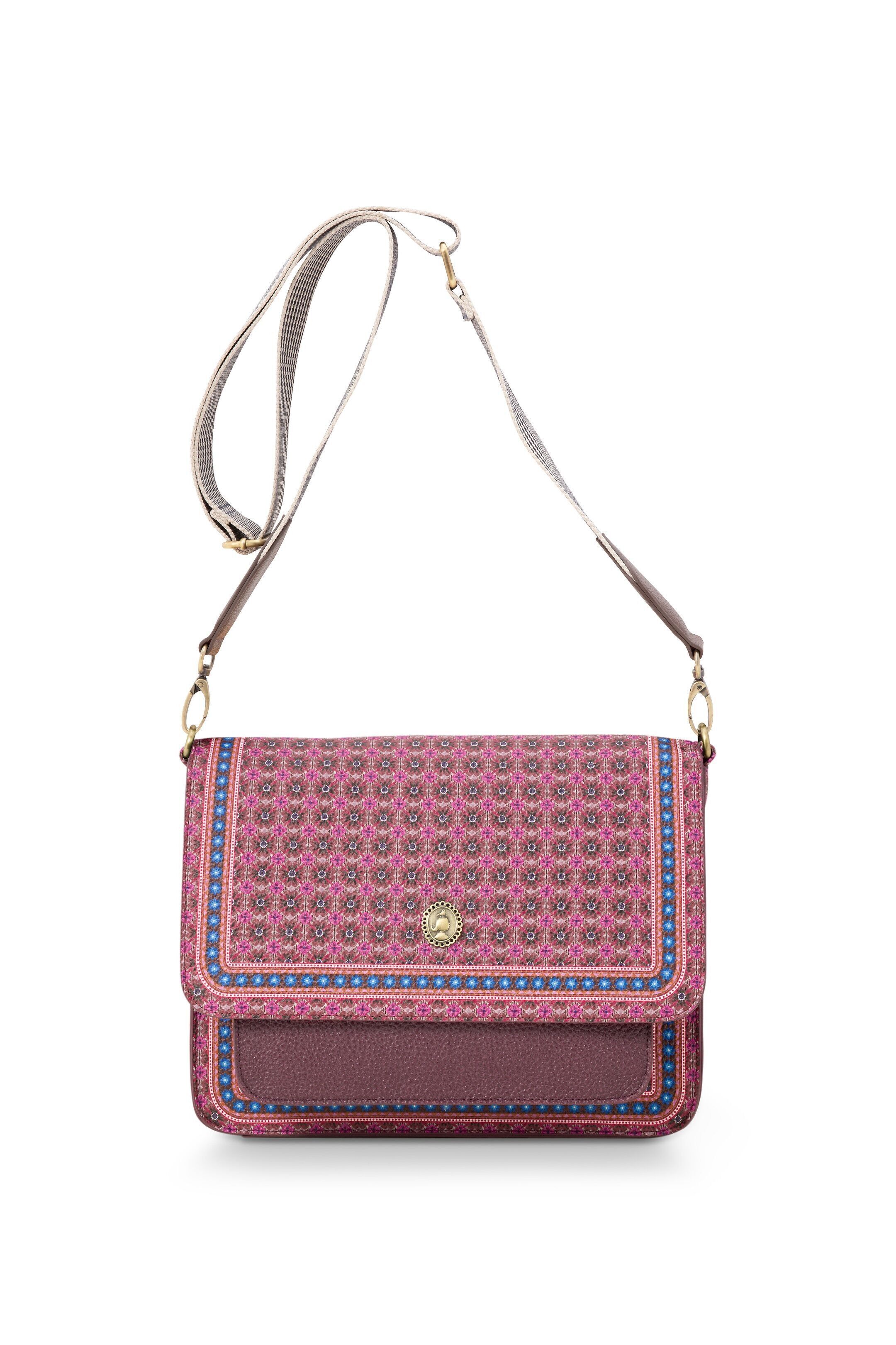 Cross Body Flap Clover Pink 25x7x20cm - PIP STUDIO