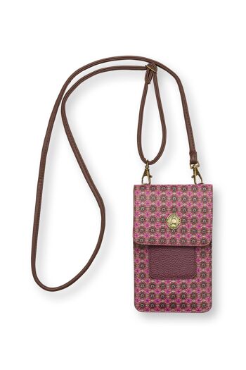 PIP - Phone Bag Clover Pink 11x18x1cm 1